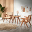 Fauteuil en rotin brun