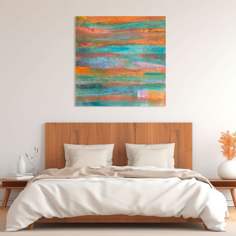 Abstract Painting: Harmony Of Light - Wrapped Canvas Print, 70cm H x 70cm W
