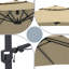 Parasol carré 11 pi en porte-à-faux beige-1592355483