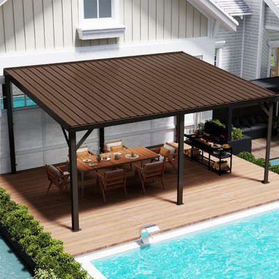Canopies & Gazebos(must Include Frame), 12x16 Steel Hardtop Patio