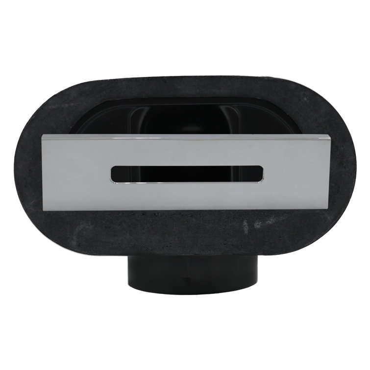 1-1/2" Coarse Thread Tip-Toe Bathtub Drain Trim with Linear Overflow Cover, Sch. 40 ABS fittings