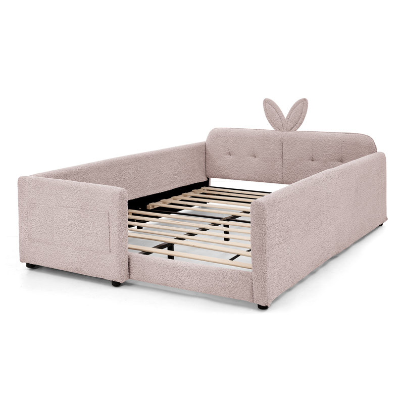Lit d'oreille en lapin Prynn, Full, Pink