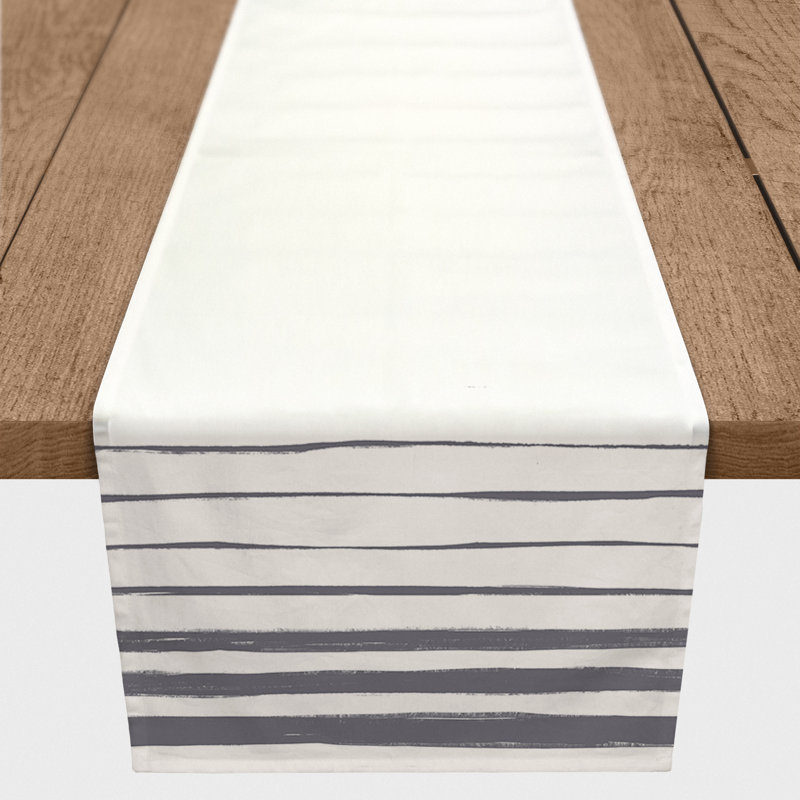 Dylon Table Runner, 90" x 16", Dark Gray