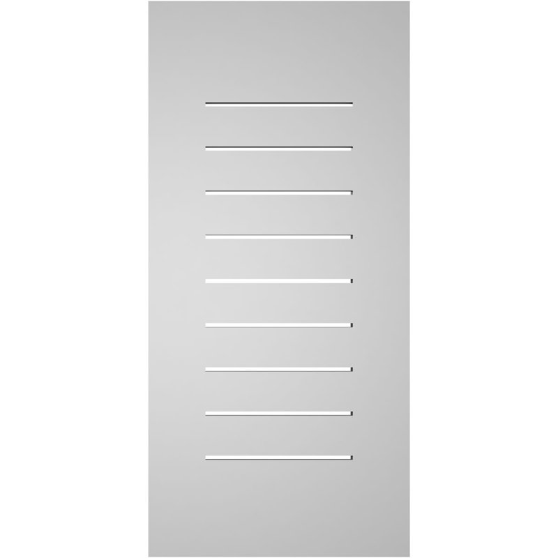 Évent à pignon fonctionnel en uréthane rectangulaire à fixation en surface, brun clair apprêté, H 34 po x l 16 po x P 1 po
