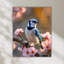 Art mural en verre trempé Blue Jay Bird-998529880