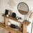 2-Tier Hallway Sofa Table Behind Couch