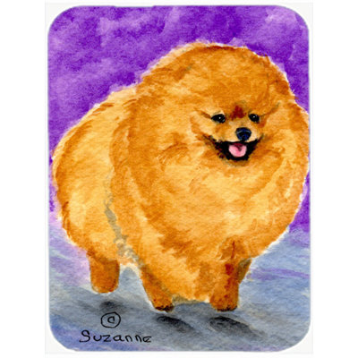 East Urban Home Pomeranian Glass Cutting Board