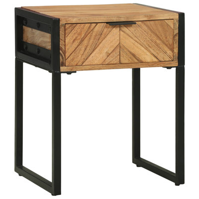 40cm W Solid Wood Bedside Table
