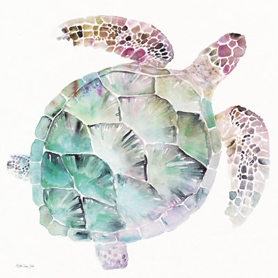 Tortue de mer sur toile