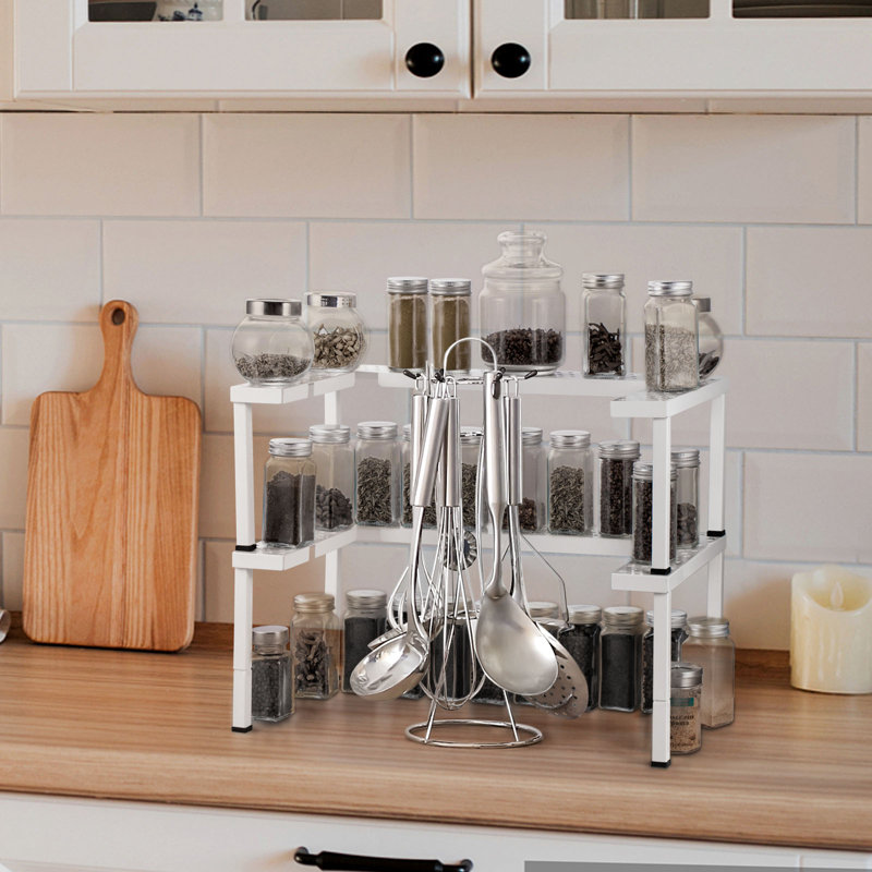 Freestanding Spice Rack with Adjustable Racks