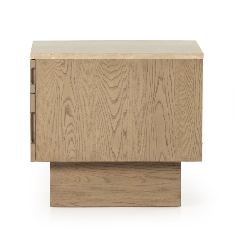 Jaylen 2 - Drawer Solid Wood Nightstand