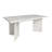 Extendable Faux Marble Dining Table for 6-10, Modern Rectangular Expandable Kitchen and Conference Table(Table Only)