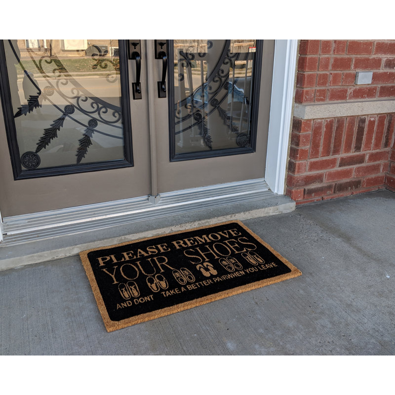 Coir naturel Veuillez retirer le paillasson de vos chaussures pour l'entrée, le patio, la porte et la maison