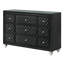 Commode et commode capitonnées en velours 1Pc
