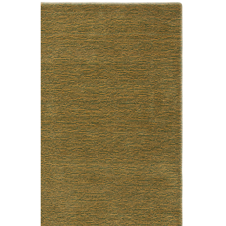Tapis de couleur unie en laine / coton tissé à la main Moreau