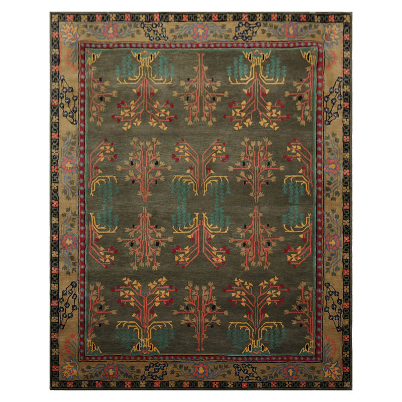 Rectangle Pavol Oriental Handmade Tufted Wool Area Rug, Rectangulaire 8 pi x 10 pi