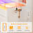 Adriel Modern Makeup Vanity Desk With LED Mirror, RGB Lighting, 11 Drawers, Glass Top, Charging Station & Hair Dryer Holder
