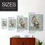 Fantastic Florals Fox, assis, reproduction encadrée - bois massif-1977935569-1984550921