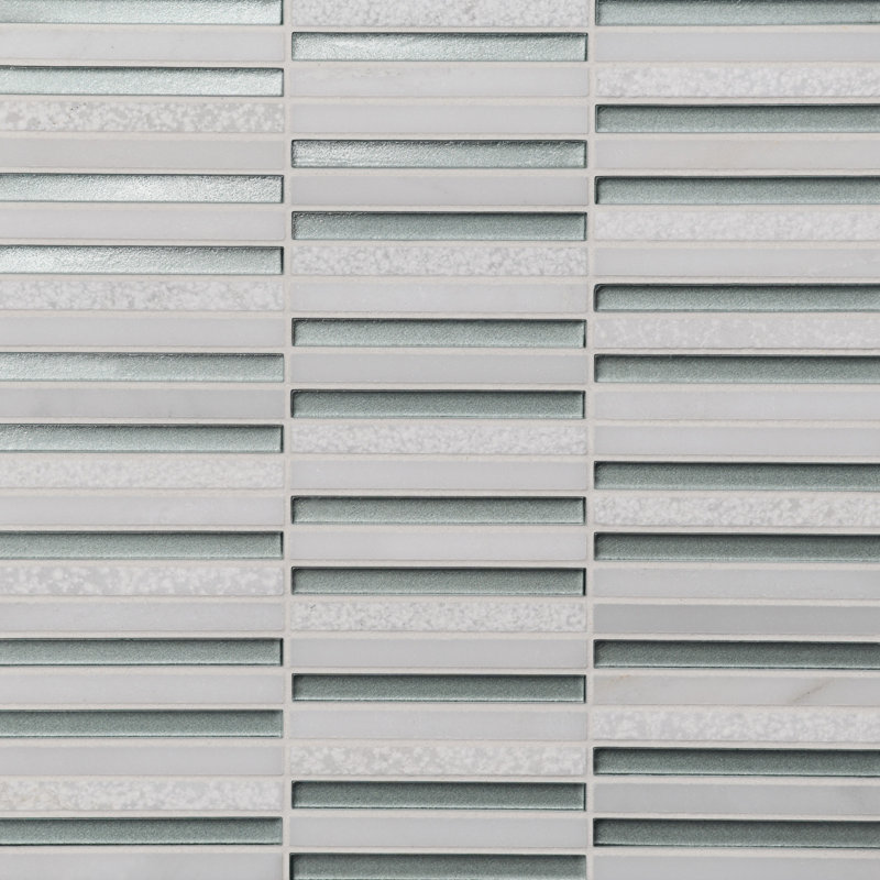 Kaikos 11.75 in. x 12 in. Tile, Light Green