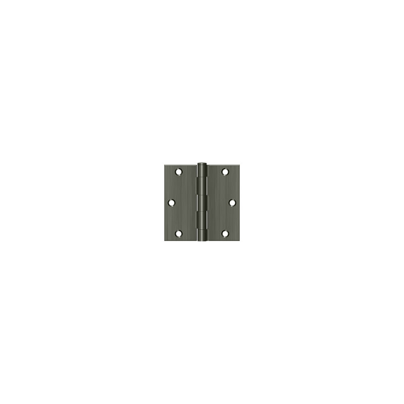 Steel Hinge, Antique Nickel