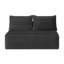 Canapé d'angle modulaire avec tissu moelleux et confort sans assemblage-134037867