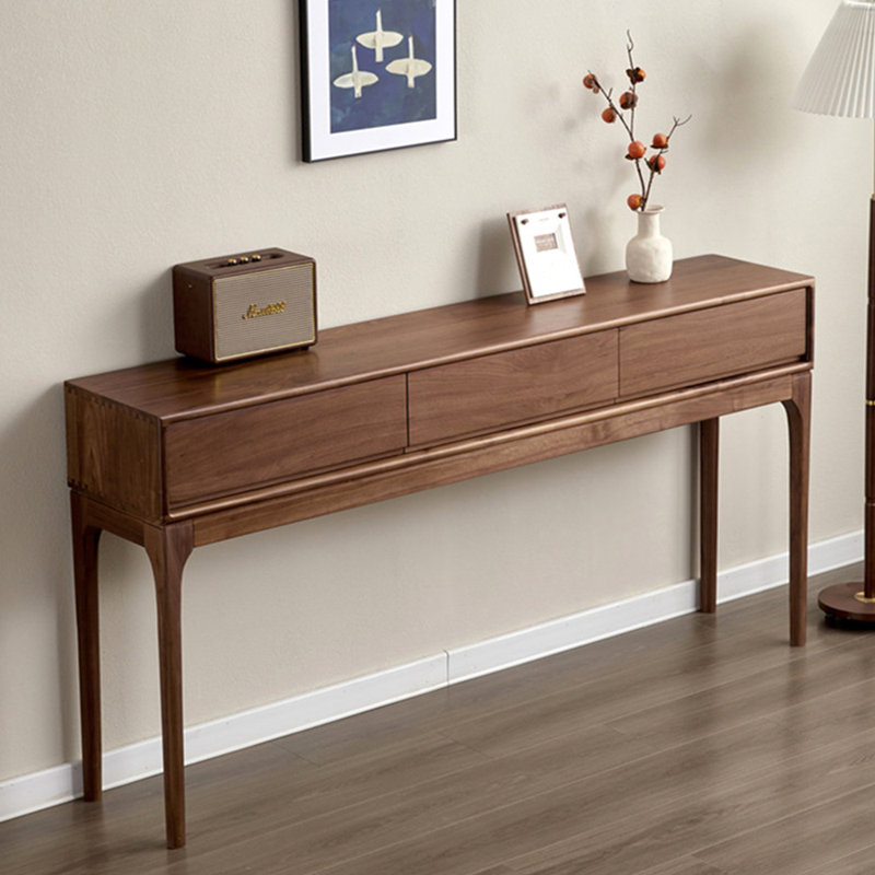 Nordic-style simple rectangular console table
