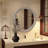 Round Wall Mirror With Carved Frame