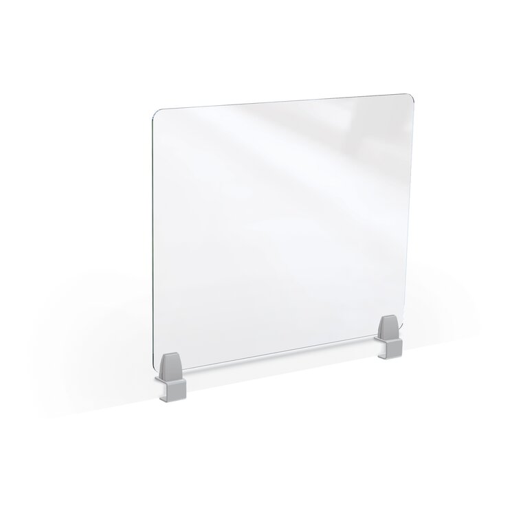 Acrylic Plexiglass Desk Divider Shield Panel - NP Privacy Panels by Boss Office Products