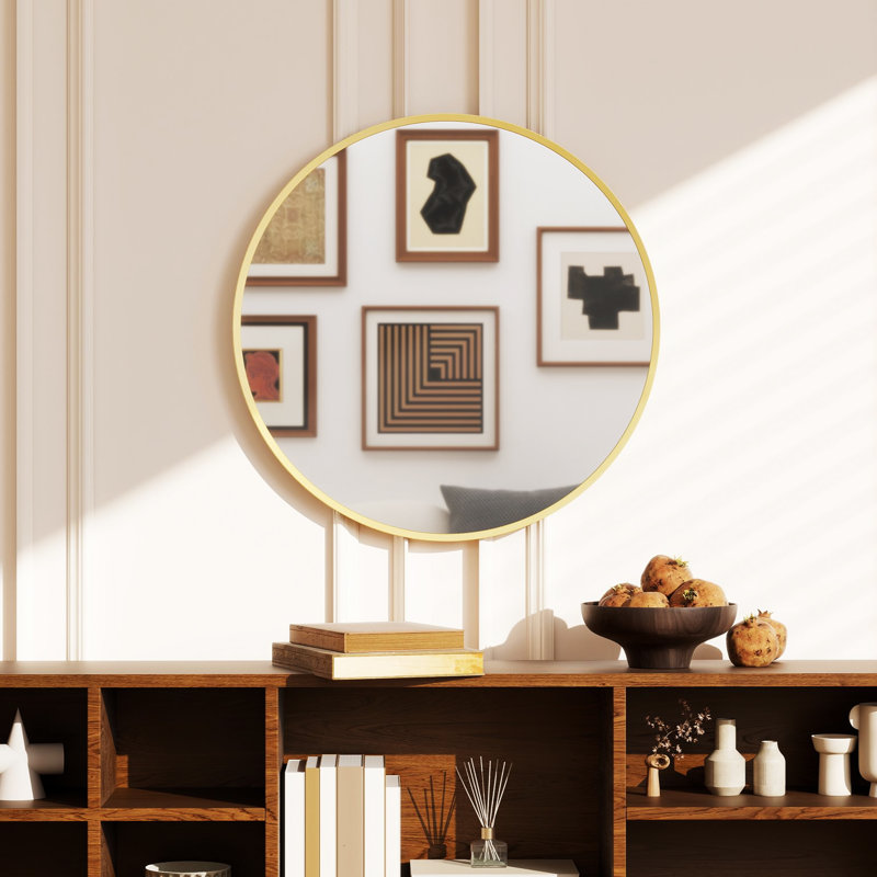 Aluminium Round Mirror