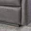 Causeuse inclinable, canapé inclinable moderne à dossier dégagé pour salon de camping, microfibre gris ardoise