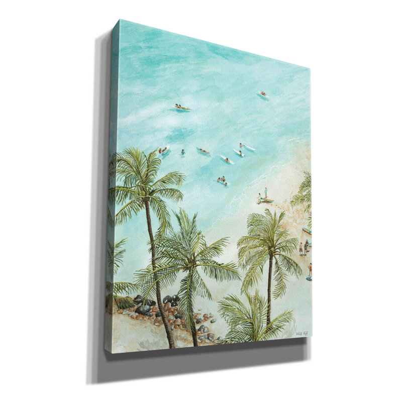 " Surfers From Afar " by Cindy Jacobs, 16" H x 12" W x 0.75" D