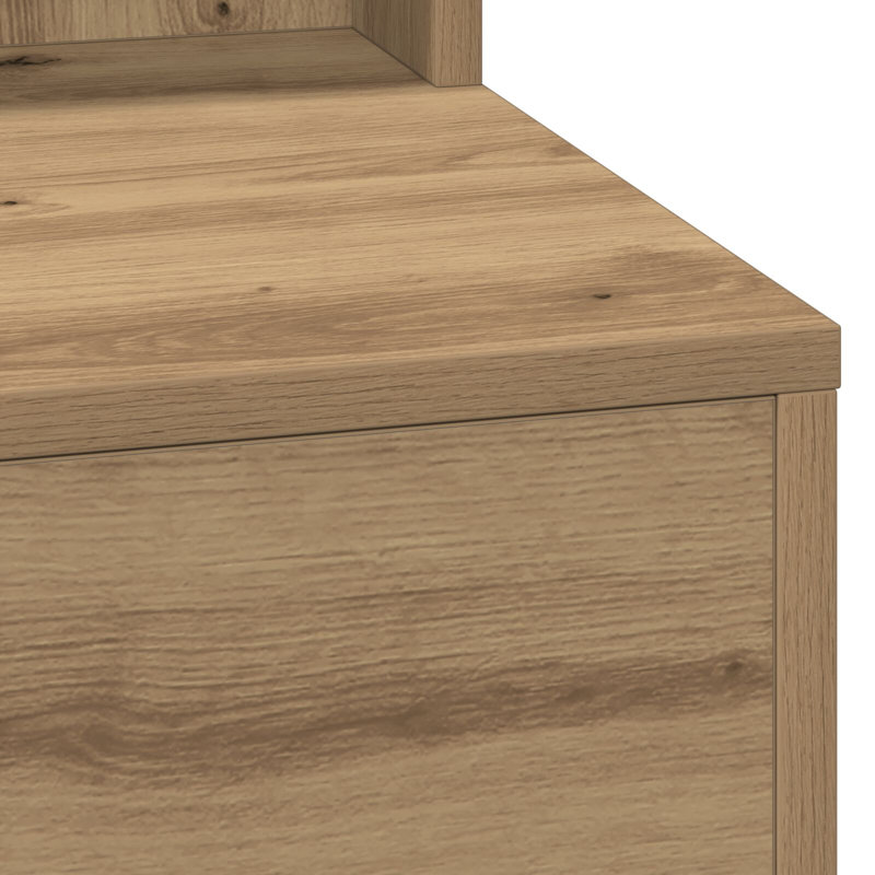 Storage Vanity Table, Artisan Oak