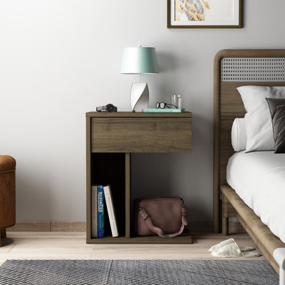 Raysean 44cm W Particle Board Bedside Table