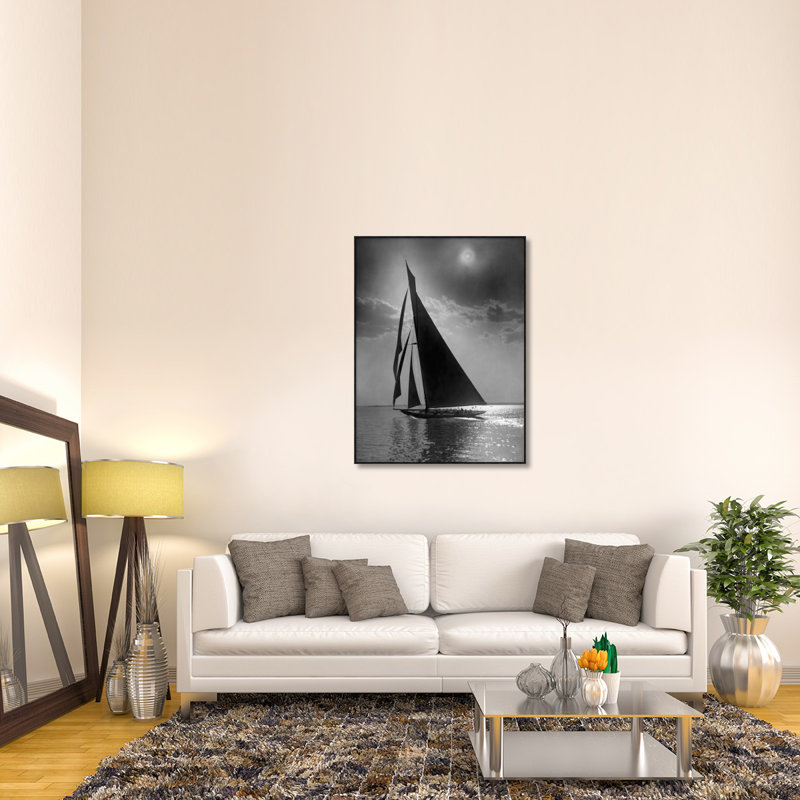 " The Vanitie During the America's Cup, CA. 1900-1910 " Black and White Photography Print, 16" H x 12" W x 1.5" D, No Mat