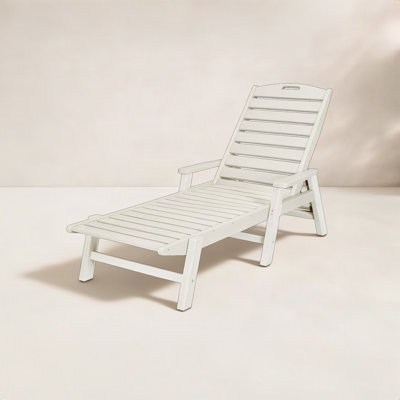 POLYWOOD® Nautical 27" Patio Chaise Lounge