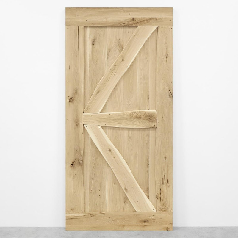 Kerlin Solid Oak Barn Door, Unfinished, 1000mm x 2100mm