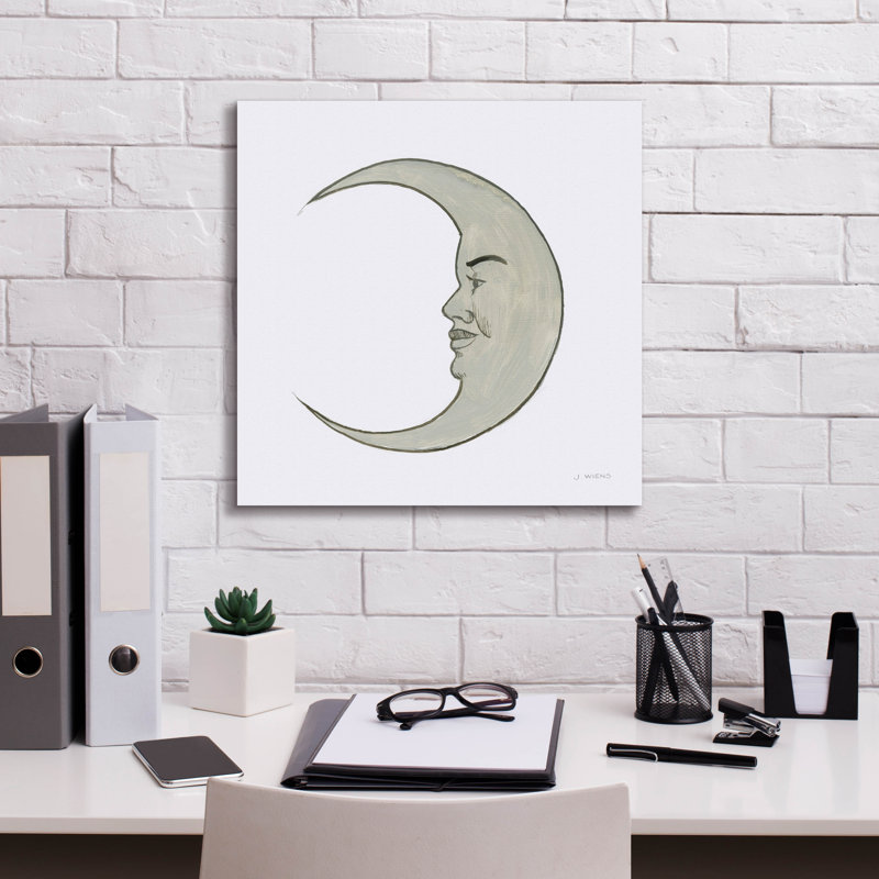 «Moon» par James Wiens, art mural sur toile, H 18 po x l 18 po