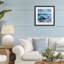«Curling Aqua Wave on Shore», reproduction imprimée sous verre, design par Kate Jarvik Birch-1713609833-1713609838