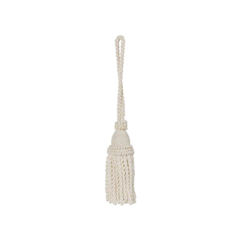 Le Coeur Passementerie Tassel Performance Fabric, Cream
