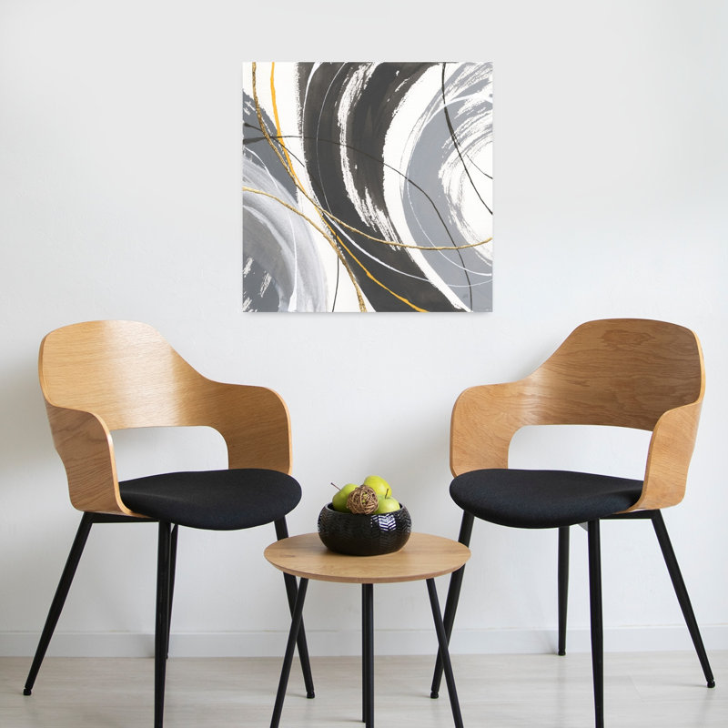 Art contemporain abstrait, H 24 po x l 24 po