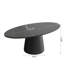 Table basse ronde / ovale en bois massif de style Mid-Century moderne pour le salon et la maison-984837491