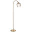Ashcrow Floor Lamp with Ribbed glass shade
