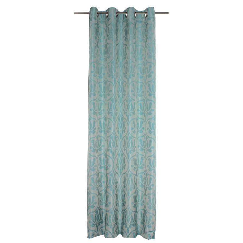 Alcorn Room Darkening Curtain Single Panel, Beige, 135cm Width x 145cm Drop