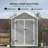 Garden 6 ft. W 5 ft. D PP Resin, Aluminium Reverse Apex Storage Shed-1498561657