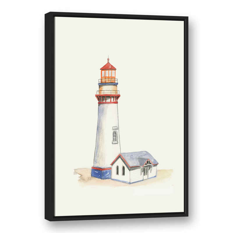 Aquarelle phare, reproduction d'art sur toile, H 37,75 po x l 25,75 po