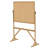 Freestanding Cork Reversible Bulletin Board-12345045