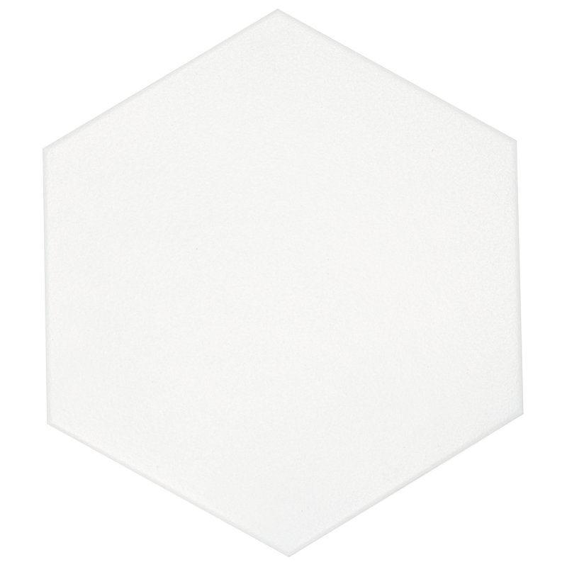 CASABLANCA SOLID 8X9 HEX, White