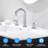 Larko 8 in. Widespread 2-Handle Bathroom Vanity Sink Faucet with Metal Pop-Up Drain-107123033
