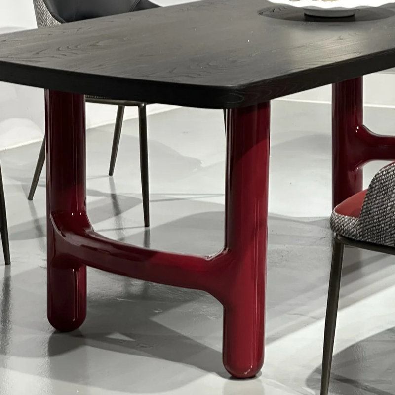 Table de salle à manger moderne et créative de couleur créative, H 29,52 po x L 86,61 po x l 35,43 po