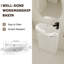  Ensemble de meuble-lavabo sur pied 23 po avec lavabo simple en céramique et support de rangement mural blanc brillant-132513509
